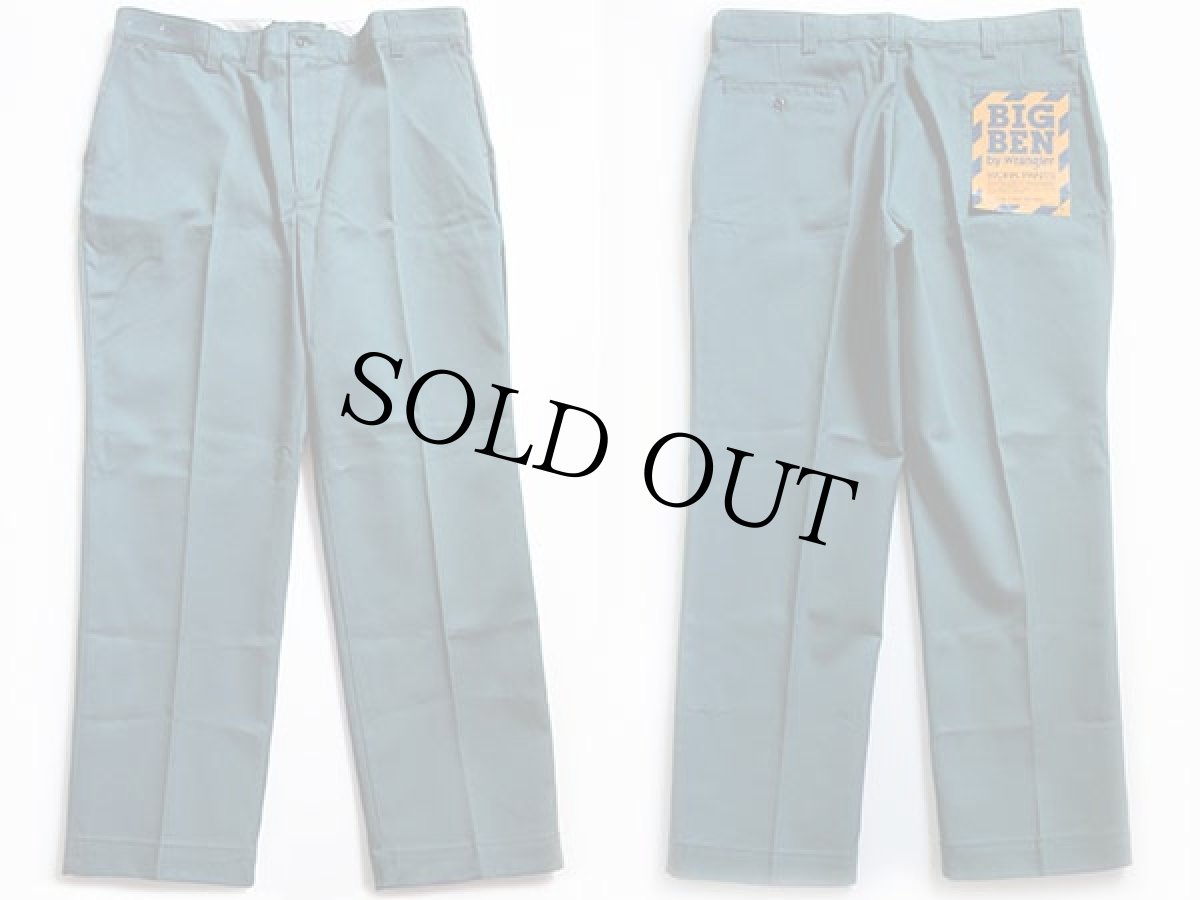 画像2: デッドストック★80s USA製 BIG BEN by Wranglerラングラー ワークパンツ 緑 w40 L30 (2)