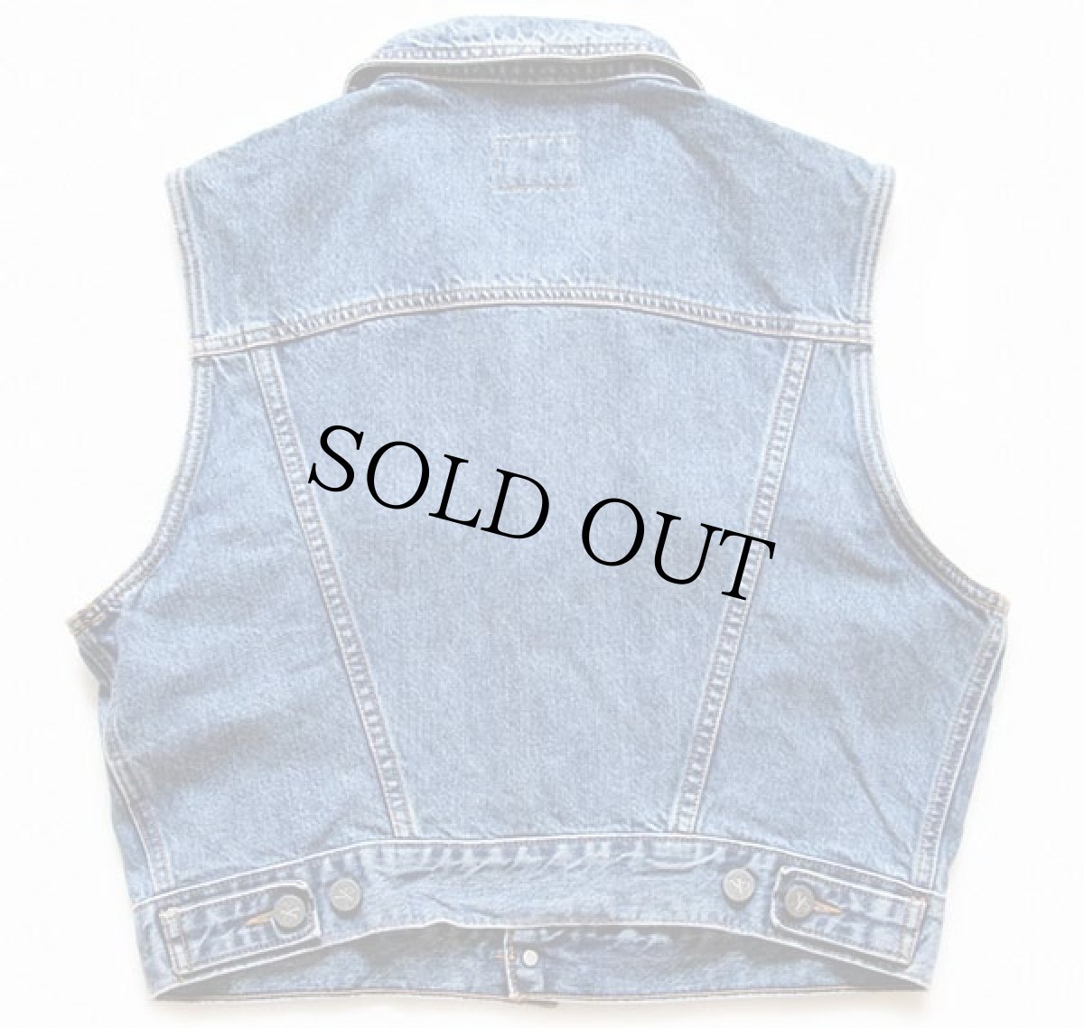画像2: 90s USA製 Calvin Kleinカルバンクライン デニムベスト L (2)