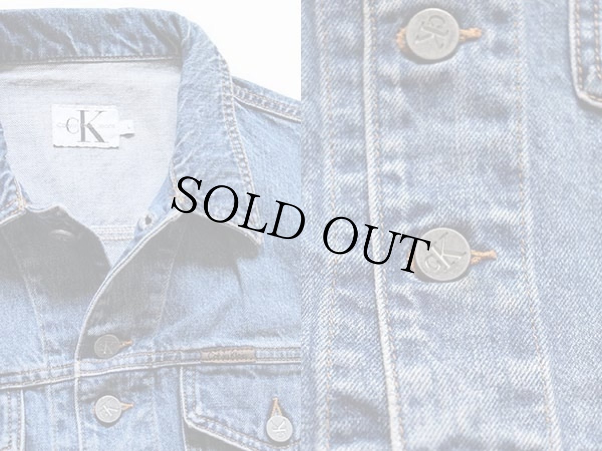 画像3: 90s USA製 Calvin Kleinカルバンクライン デニムベスト L (3)