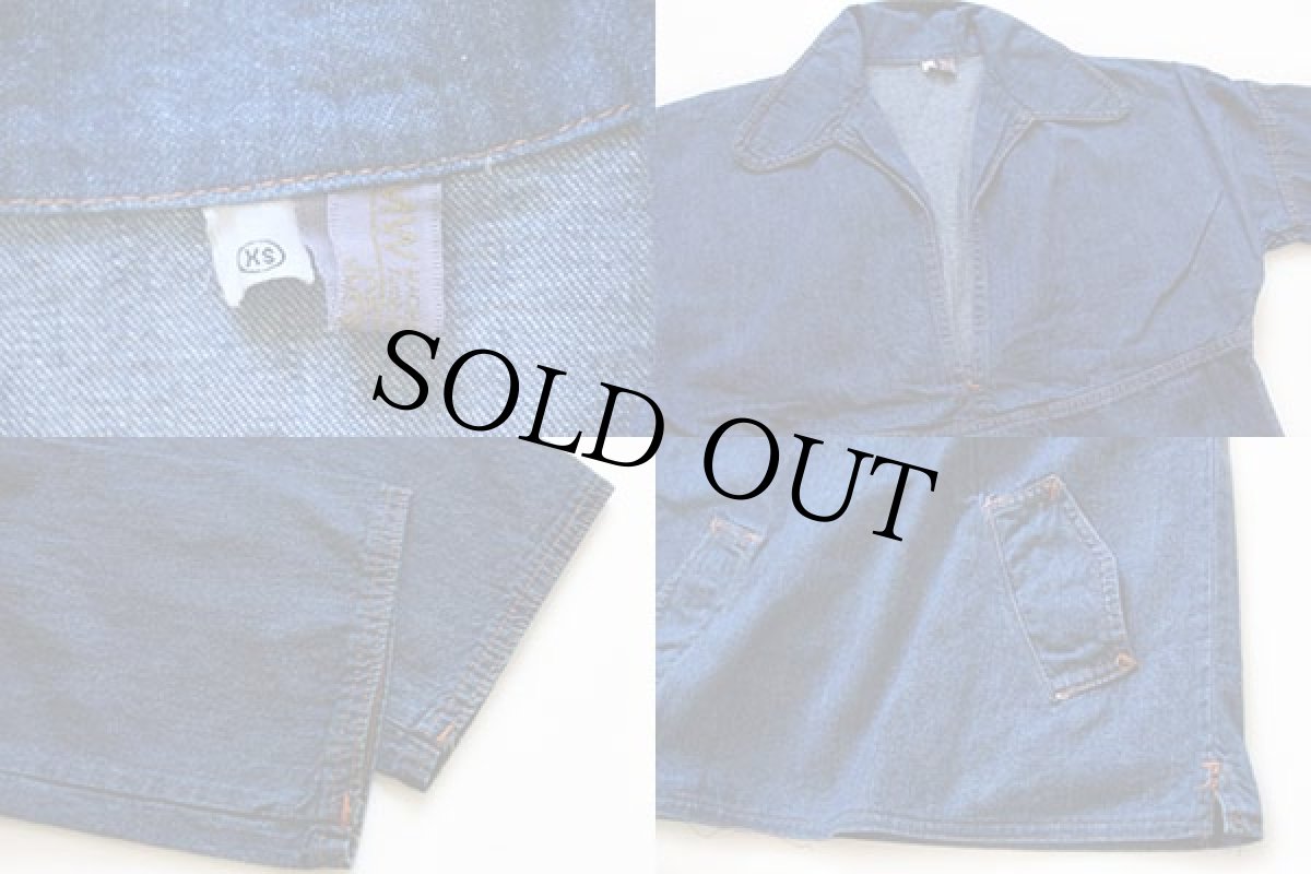 画像3: 70s JCPenney スキッパーネック プルオーバー デニム チュニック XS (3)