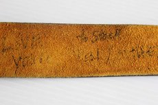 画像5: 70s USA製 Levi'sリーバイス バックル カウハイド レザーベルト 焦げ茶 34★1118 (5)