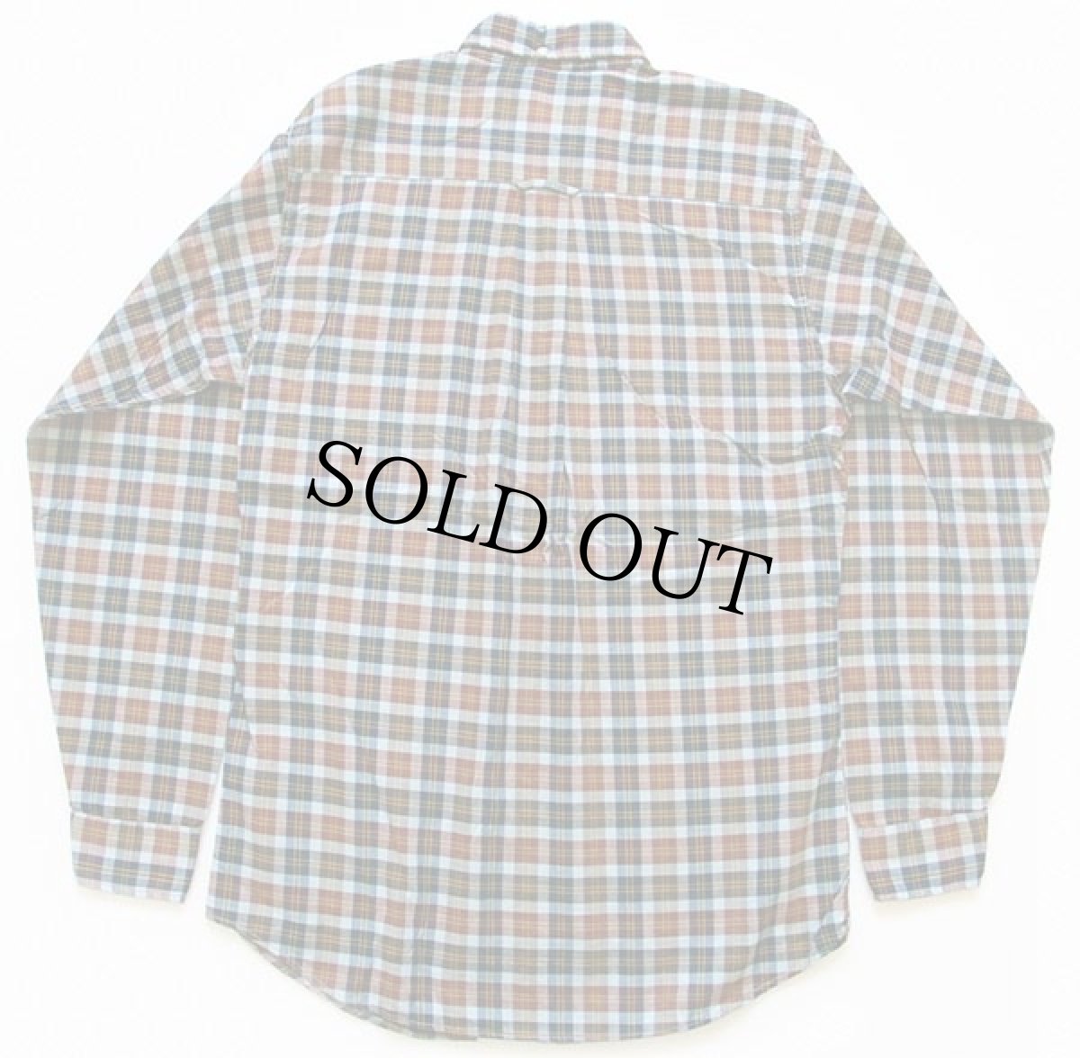 画像2: 60s Lucky Boy タータンチェック 三点留め ボタンダウン コットンシャツ ボーイズ20 (2)