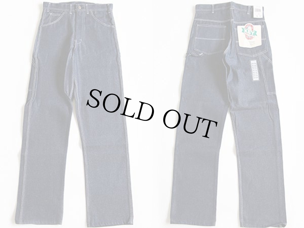 画像2: デッドストック★90s USA製 KEY デニム ペインターパンツ w29 (2)