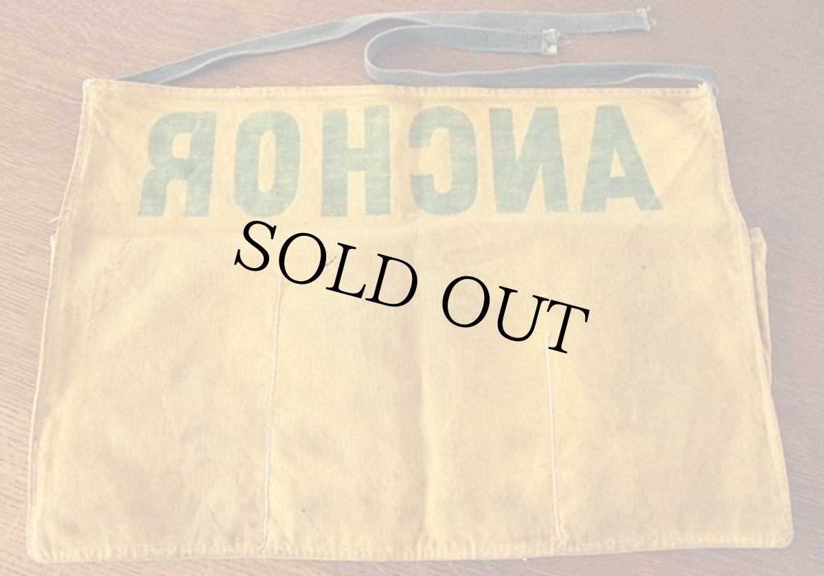 画像2: ビンテージ ANCHOR TENTS キャンバス ワークエプロン マスタード (2)