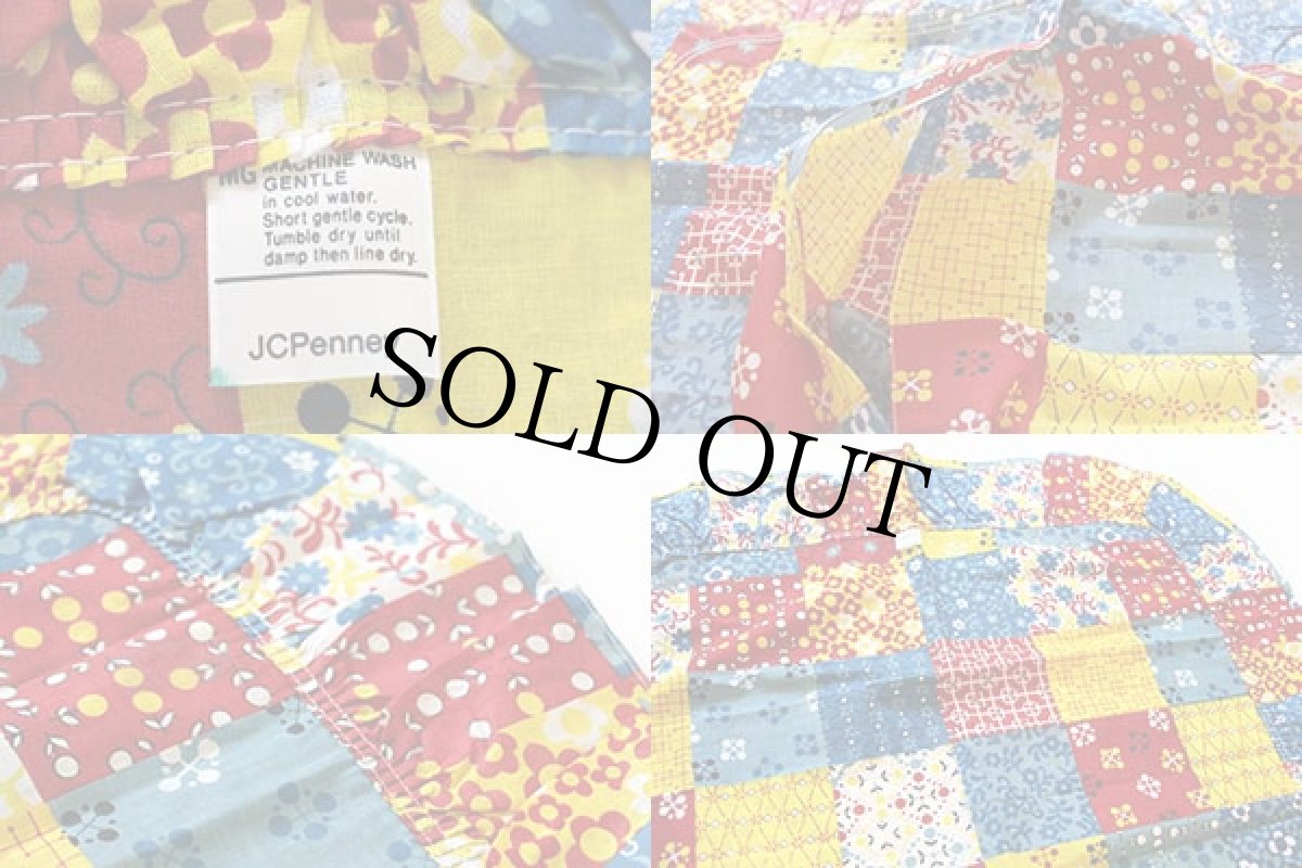 画像3: デッドストック★70s JCPenney パッチワーク柄 ピローケース (3)