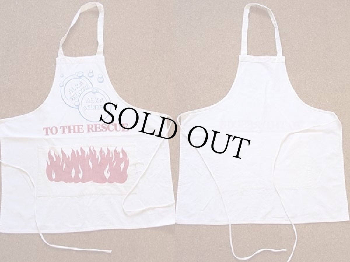 画像2: ビンテージ ALKA SELTZER コットン エプロン (2)