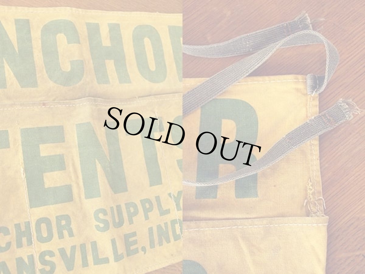 画像3: ビンテージ ANCHOR TENTS キャンバス ワークエプロン マスタード (3)