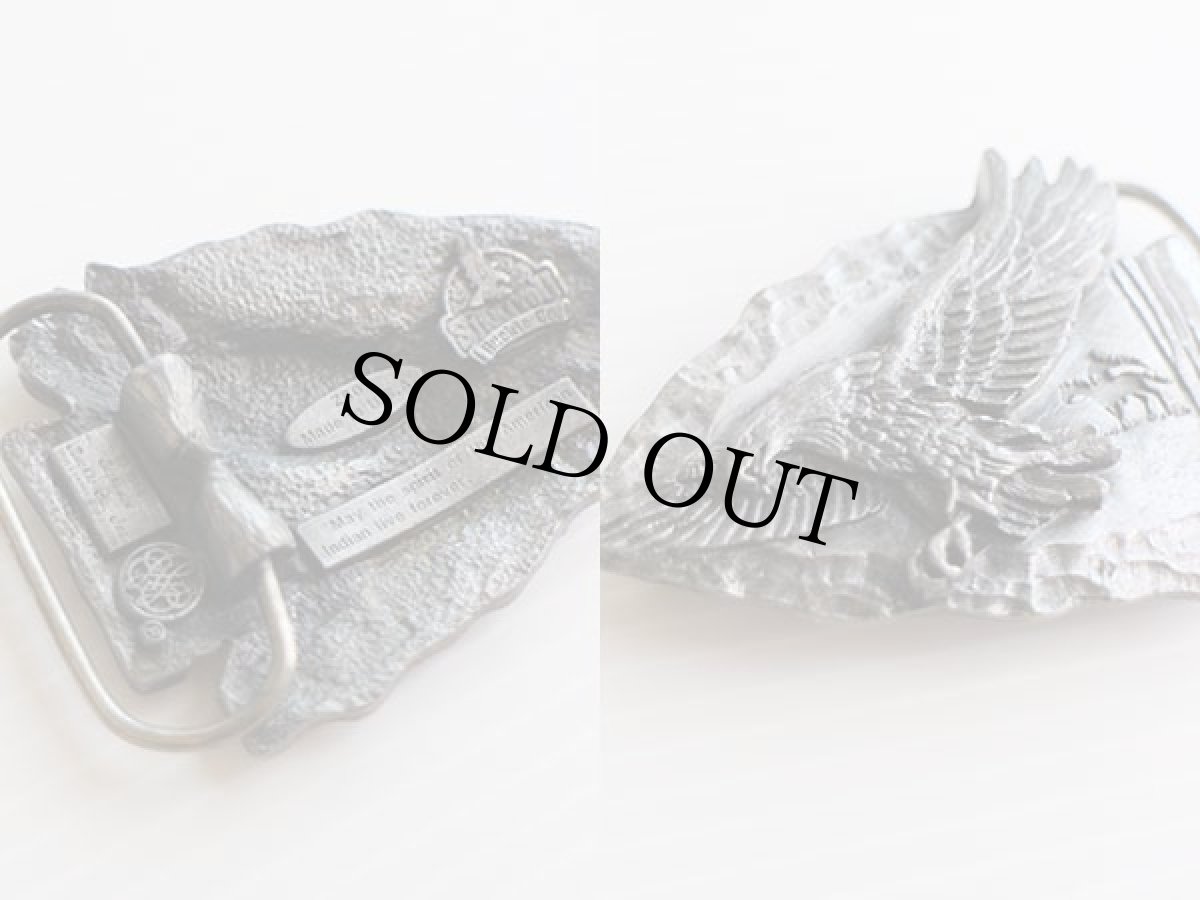 画像3: 80s USA製 Siskiyou イーグル 矢じり バックル (3)