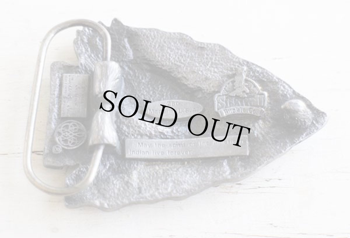 画像2: 80s USA製 Siskiyou イーグル 矢じり バックル (2)