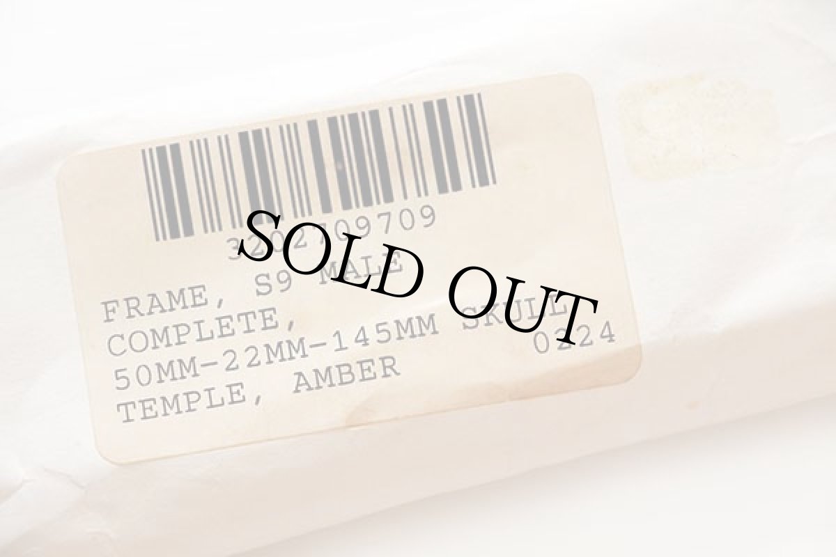 画像4: デッドストック ビンテージ 米軍 USS メガネフレーム アンバー (4)