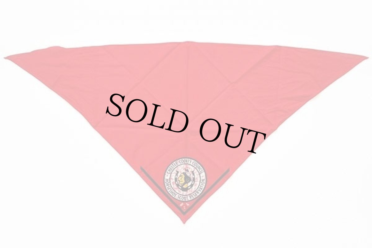 画像2: ビンテージ BSA ボーイスカウト インディアンヘッド ネッカチーフ 赤★J (2)