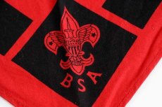 画像3: ビンテージ BSA ボーイスカウト ネッカチーフ 赤×黒 (3)