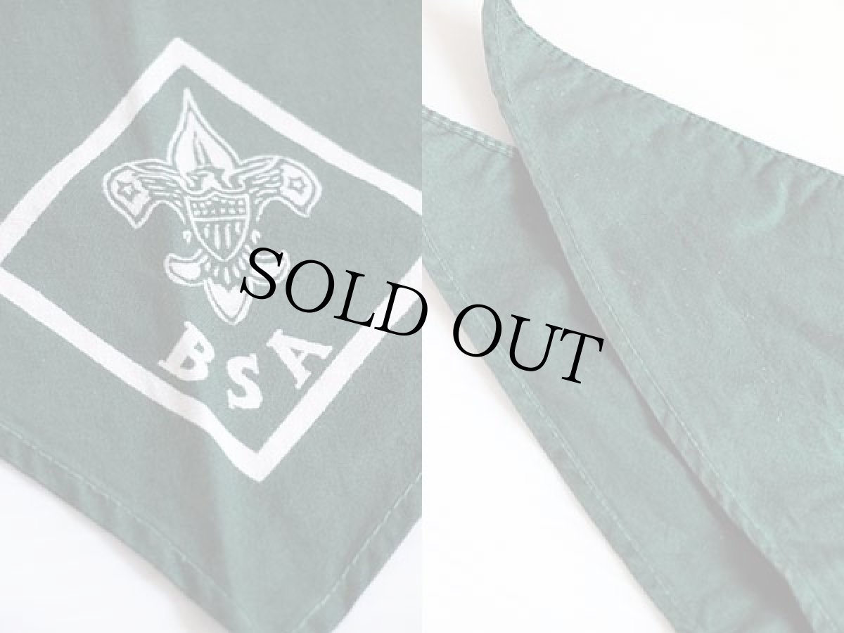 画像3: ビンテージ BSA ボーイスカウト ネッカチーフ 緑×白 (3)