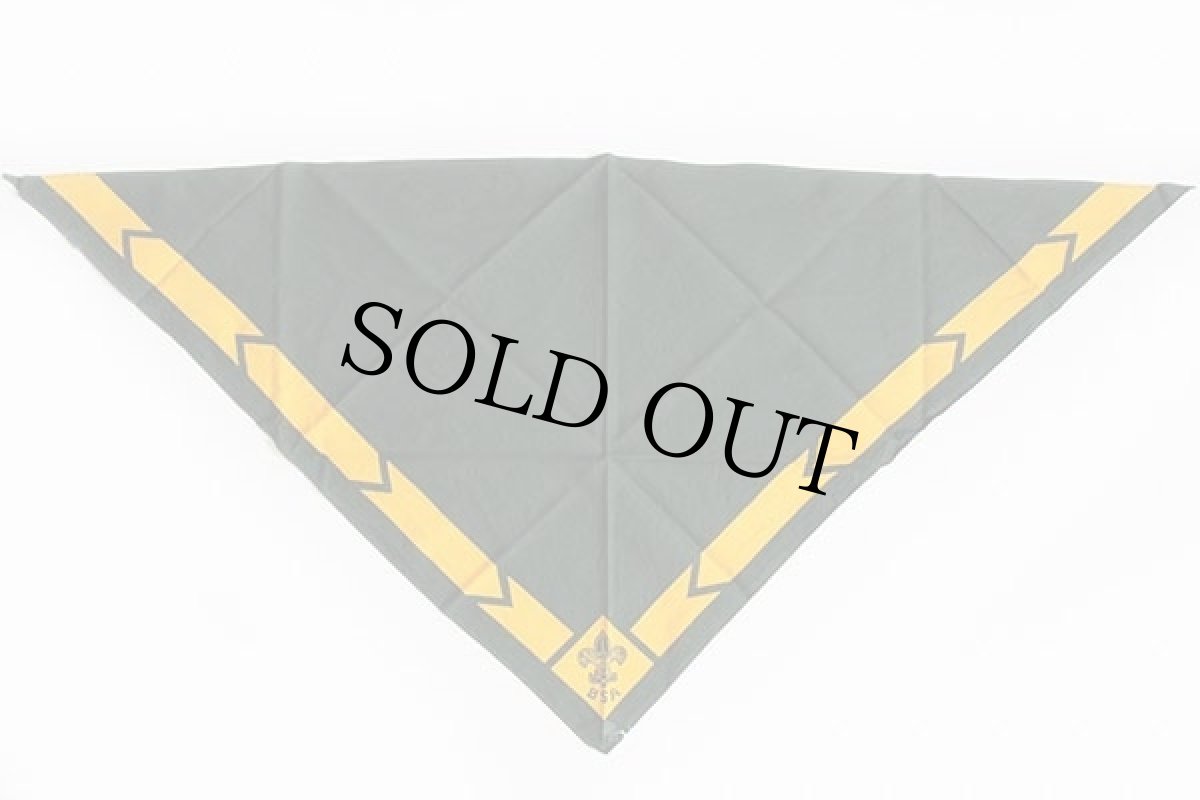 画像2: ビンテージ BSA ボーイスカウト ネッカチーフ 緑×黄色★B (2)