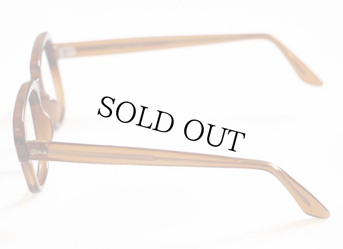 画像3: デッドストック ビンテージ 米軍 USS メガネフレーム アンバー (3)