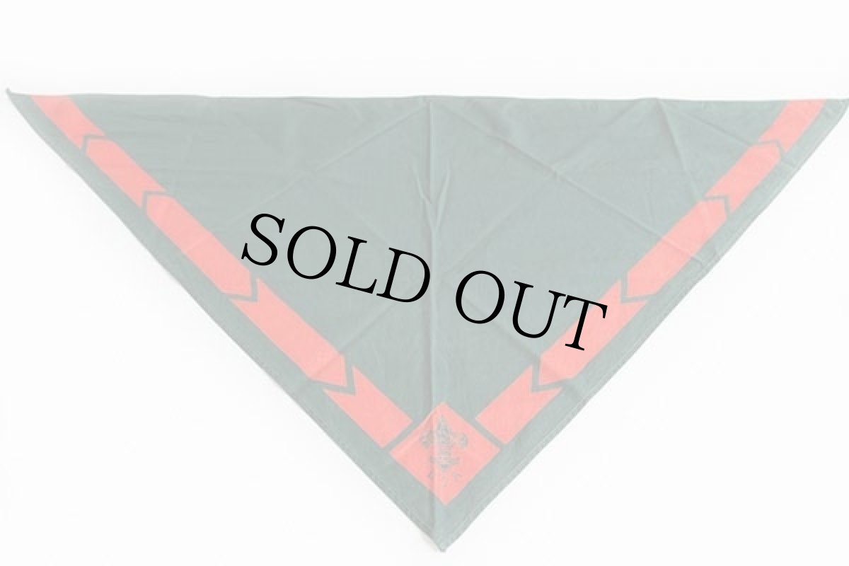 画像2: ビンテージ BSA ボーイスカウト ネッカチーフ 緑×赤 (2)