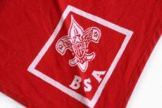 画像3: ビンテージ BSA ボーイスカウト ネッカチーフ 赤×白★F (3)