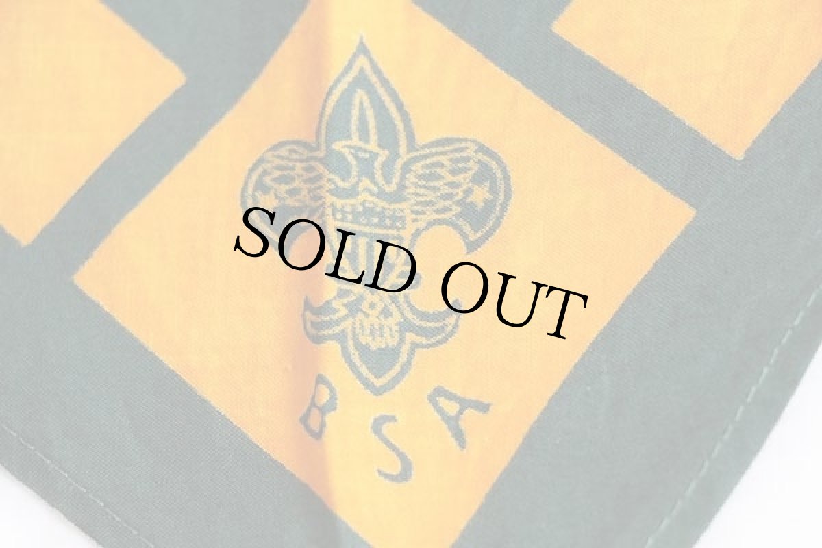 画像3: ビンテージ BSA ボーイスカウト ネッカチーフ 緑×黄色 (3)