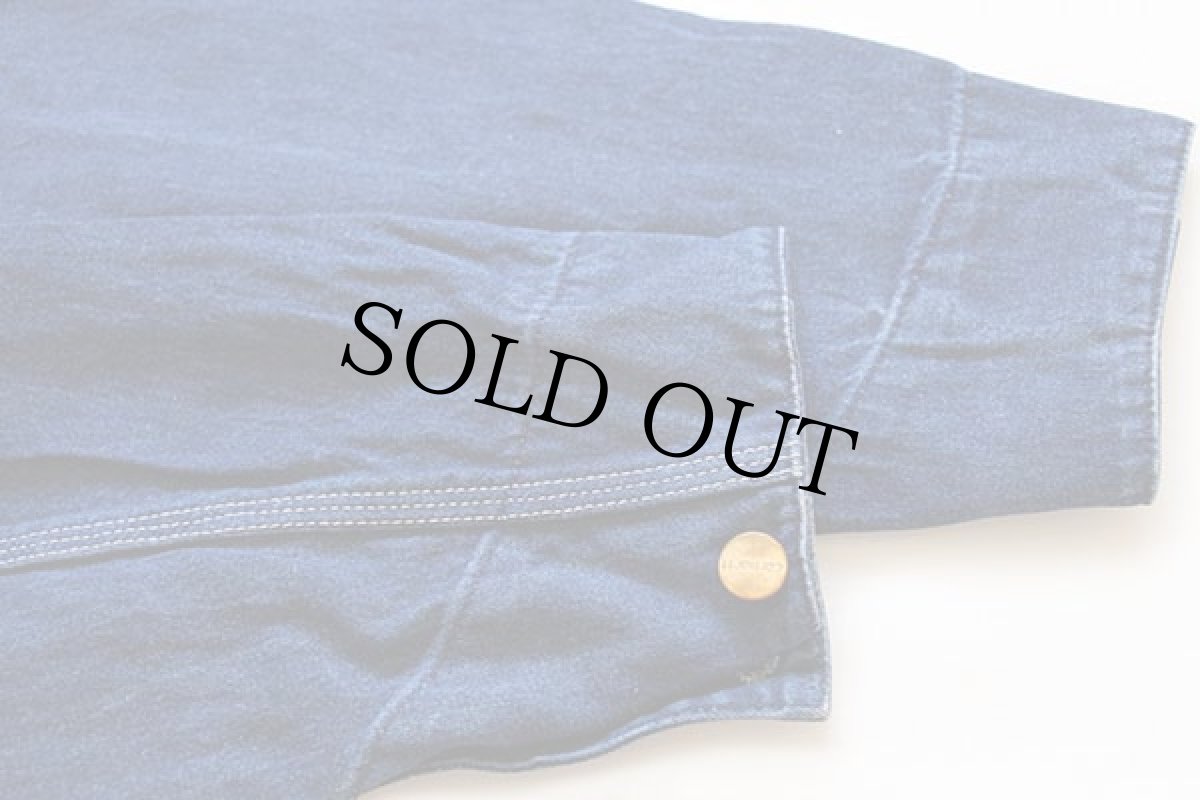 画像6: 80s USA製 carharttカーハート デニム チョアコート カバーオール 40 (6)