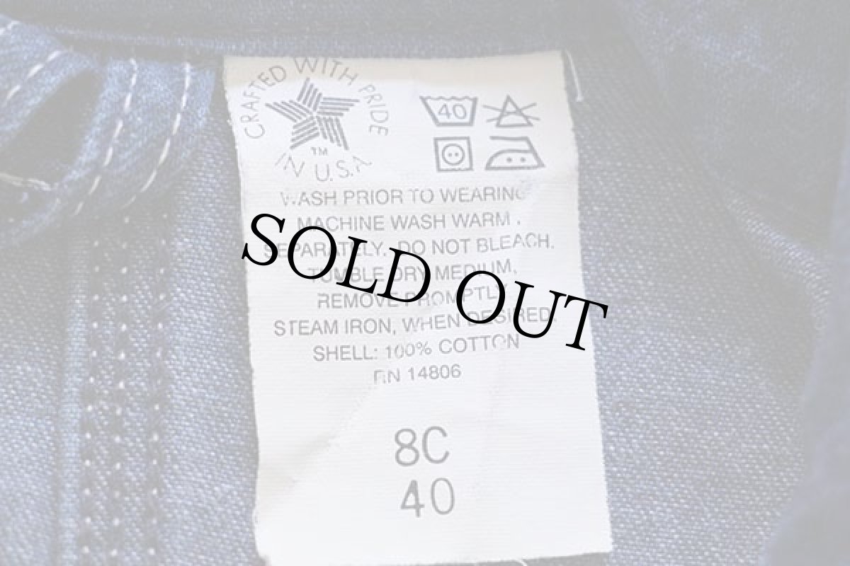 画像4: 80s USA製 carharttカーハート デニム チョアコート カバーオール 40 (4)