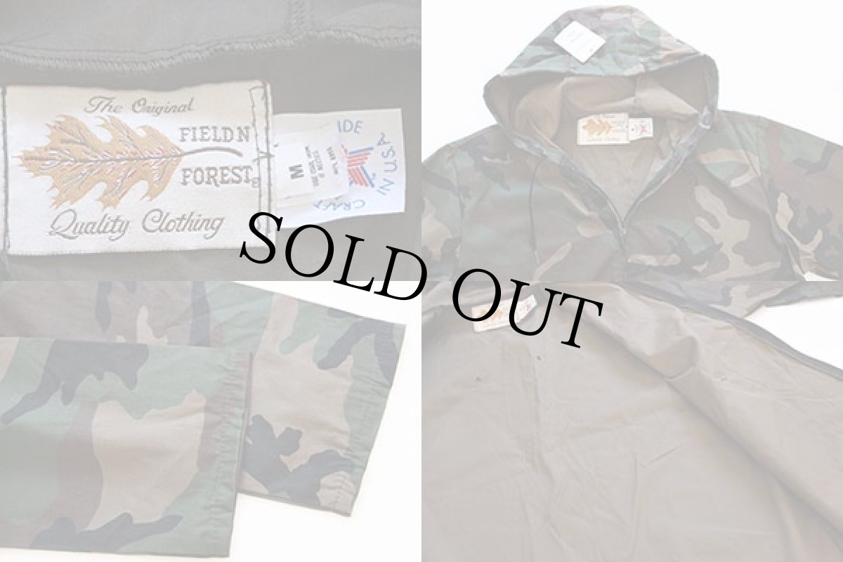 画像3: デッドストック★80s USA製 FIELDN' FOREST ウッドランドカモ ハンティングパーカー M (3)