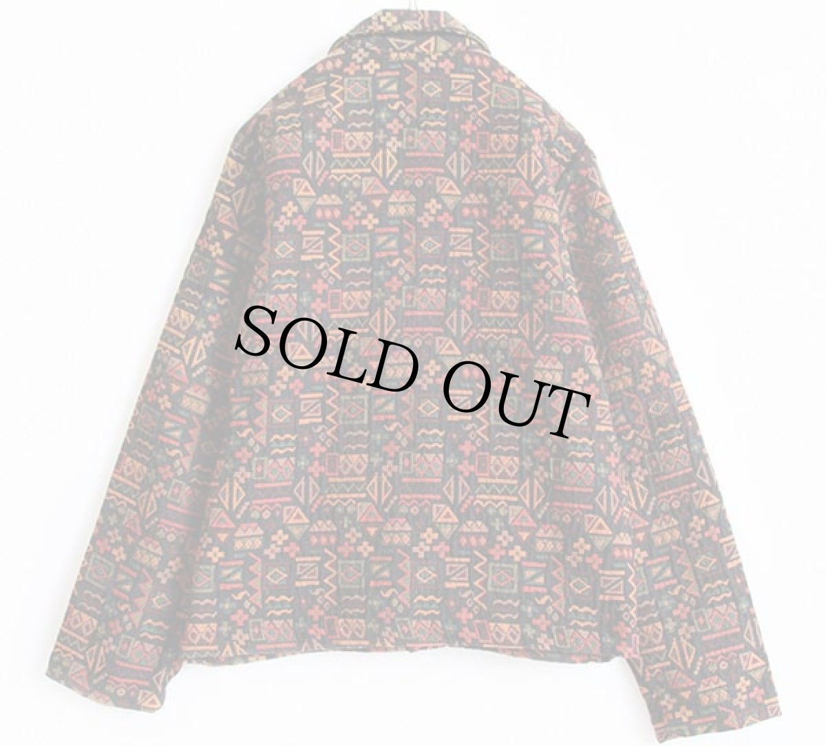 画像2: 90s CHICO'S DESIGN 総柄 ラグジャケット 0 (2)