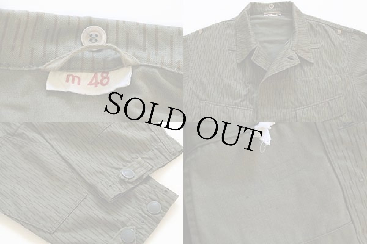 画像3: 80s 東ドイツ軍 レインドロップカモ フィールドジャケット m 48 (3)