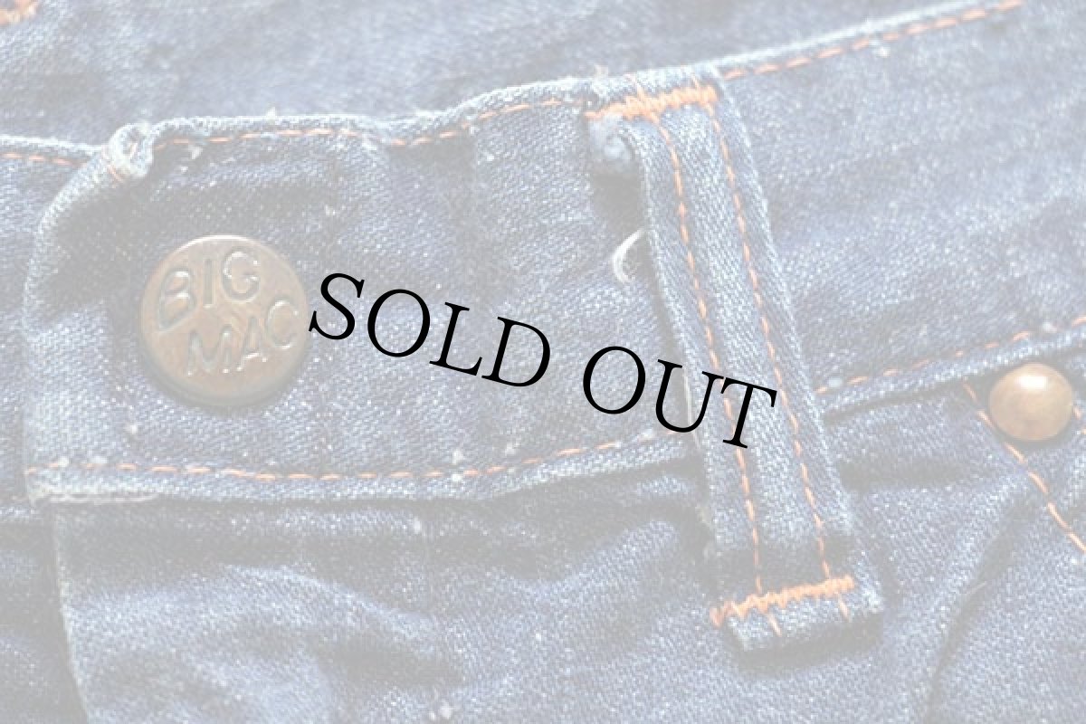 画像4: 60s BIGMACビッグマック インディゴ デニム ペインターパンツ w30 (4)