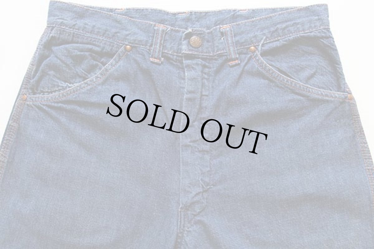 画像2: 60s BIGMACビッグマック インディゴ デニム ペインターパンツ w30 (2)