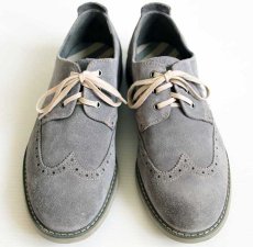 画像3: FLORSHEIMフローシャイム ウイングチップ スエード レザーシューズ ライトグレー 9 (3)