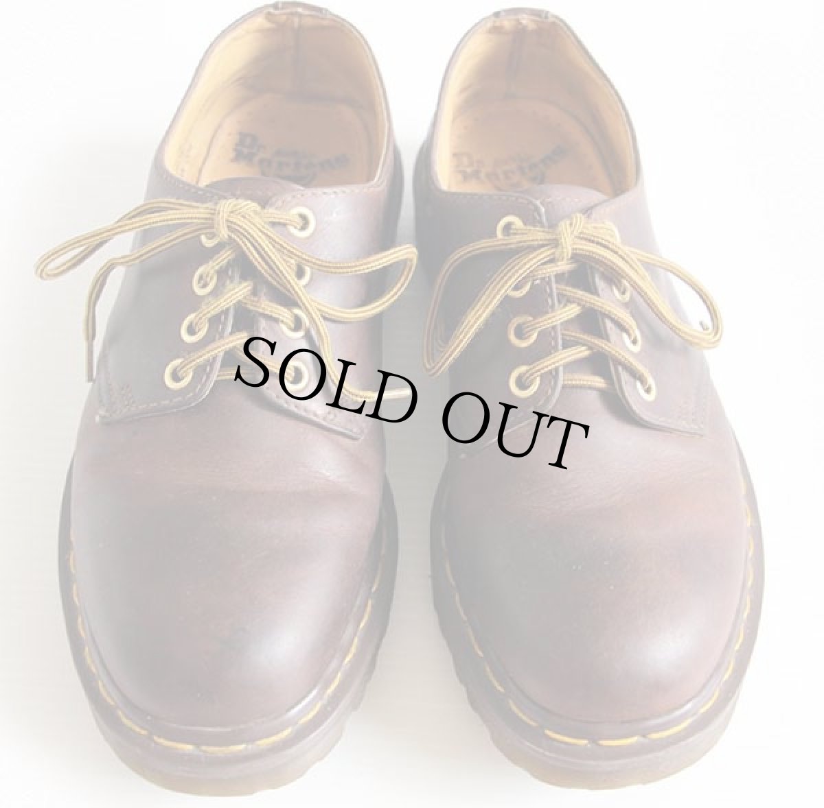 画像3: 英国製 DR.MARTENSドクターマーチン 4ホール レザーシューズ 焦げ茶 UK7 (3)