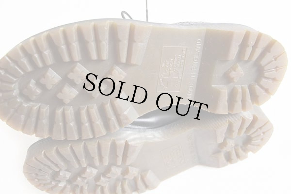 画像4: 英国製 DR.MARTENSドクターマーチン ウイングチップ レザーシューズ 厚底 黒×白 UK6 (4)