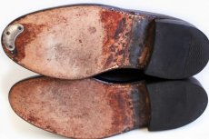 画像4: 70s FLORSHEIMフローシャイム IMPERIAL ロング ウイングチップ レザーシューズ 茶 8D★革靴 (4)
