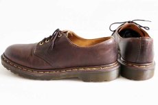 画像2: 英国製 DR.MARTENSドクターマーチン 4ホール レザーシューズ 焦げ茶 UK9 (2)