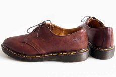 画像2: 英国製 DR.MARTENSドクターマーチン 3ホール レザーシューズ 茶 UK9 (2)