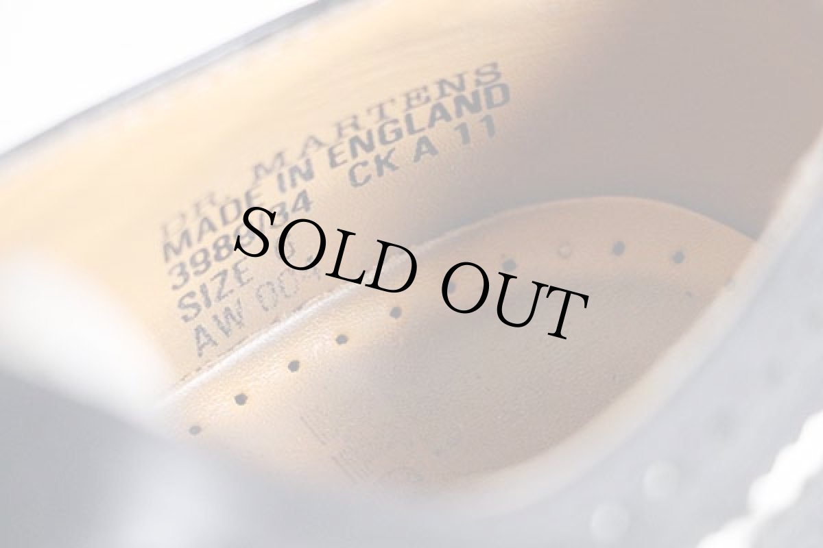 画像5: 英国製 DR.MARTENSドクターマーチン ウイングチップ レザーシューズ 厚底 黒×白 UK6 (5)