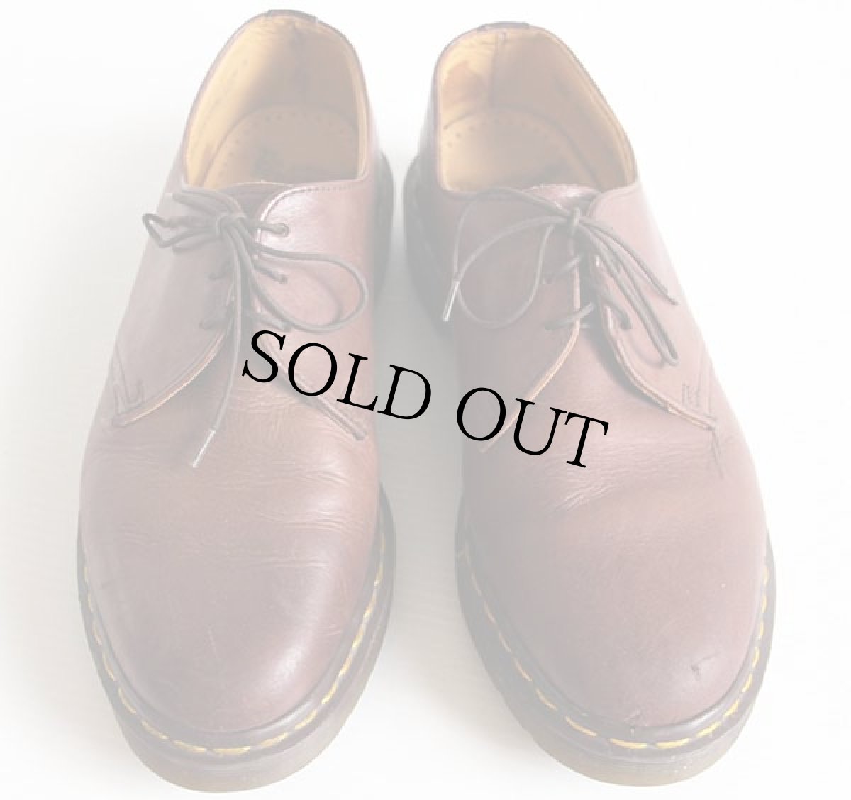 画像3: 英国製 DR.MARTENSドクターマーチン 3ホール レザーシューズ 茶 UK9 (3)