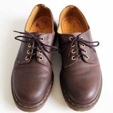 画像3: 英国製 DR.MARTENSドクターマーチン 4ホール レザーシューズ 焦げ茶 UK9 (3)