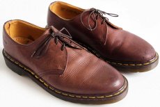 画像1: 英国製 DR.MARTENSドクターマーチン 3ホール レザーシューズ 茶 UK9 (1)