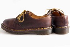 画像2: 英国製 DR.MARTENSドクターマーチン 4ホール レザーシューズ 焦げ茶 UK7 (2)