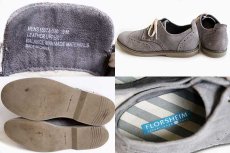 画像4: FLORSHEIMフローシャイム ウイングチップ スエード レザーシューズ ライトグレー 9★革靴 (4)