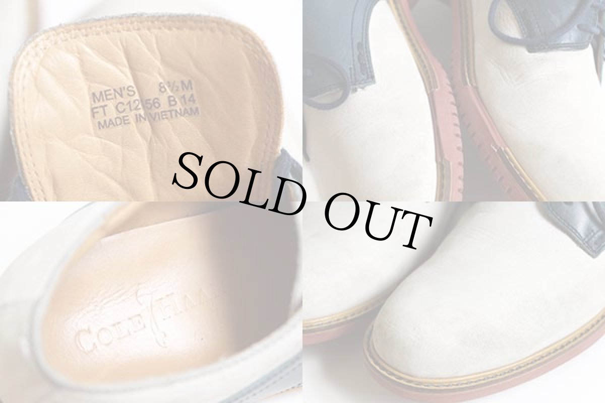 画像5: COLE-HAANコールハーン ヌバックレザー サドルシューズ 8.5★レザーシューズ 革靴 (5)