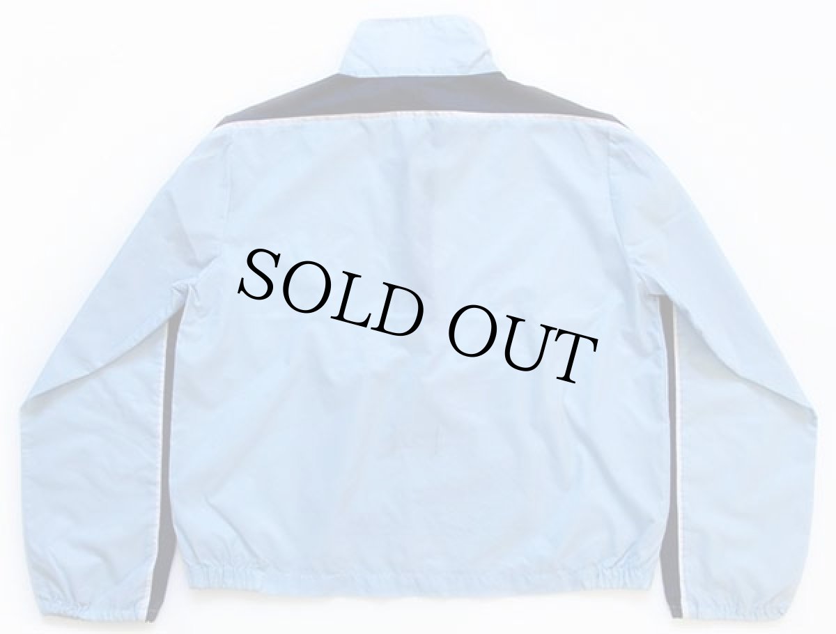 画像2: 80s NIKEナイキ プルオーバー ナイロンジャケット 水色×紺 L (2)