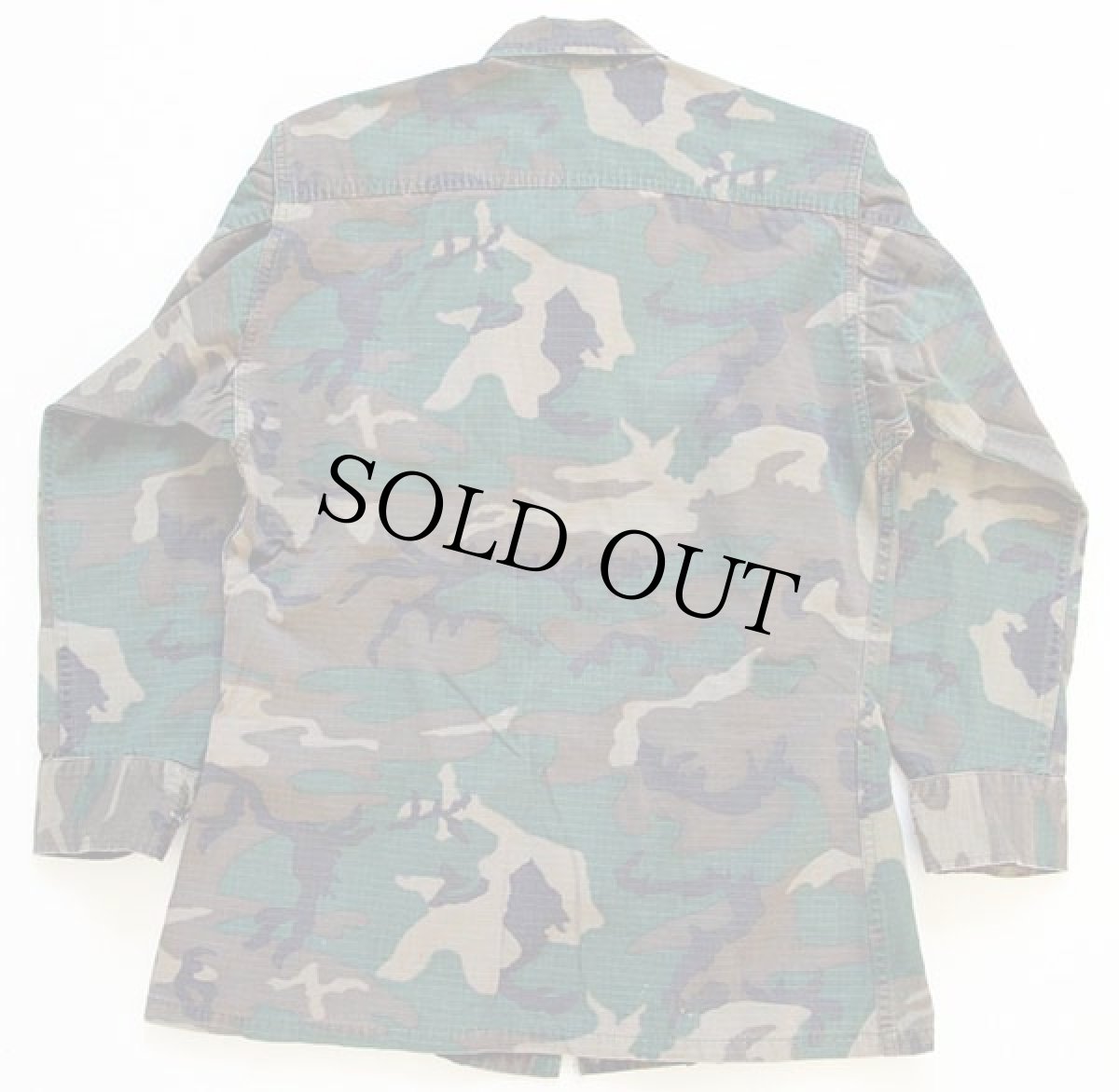 画像2: 70s 米軍 U.S.ARMY LC-1 リーフカモ ファティーグジャケット XS-S (2)