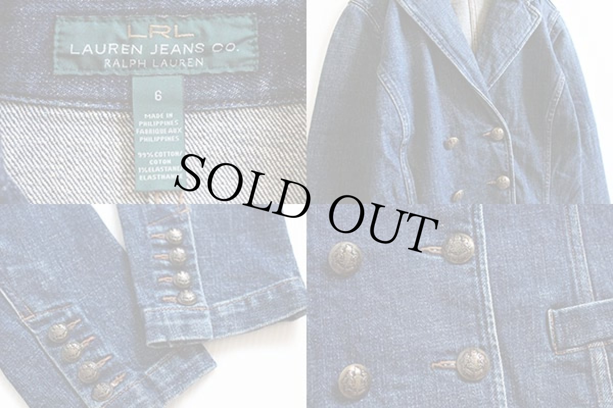 画像3: LAUREN JEANS ラルフローレン ダブルブレスト デニムジャケット 6 (3)