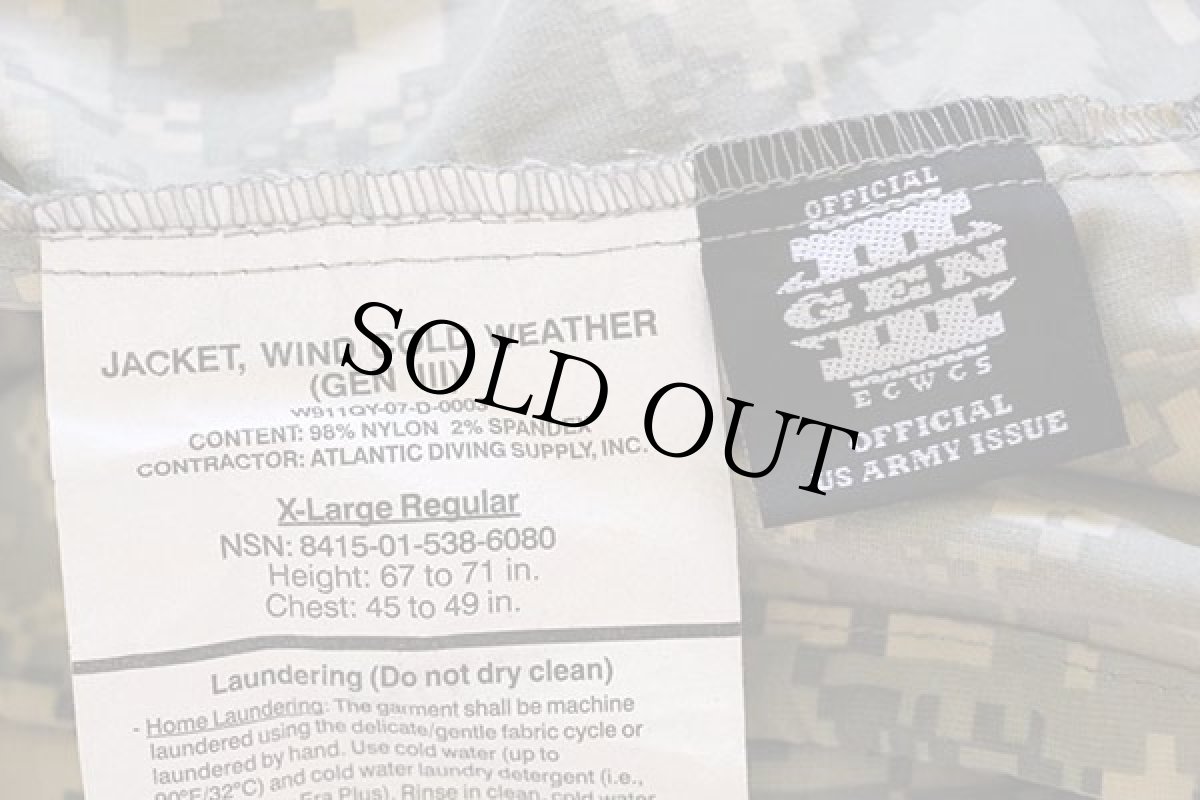 画像4: 00s 米軍 U.S.ARMY ECWCS GEN3 LEVEL4 UCP デジタルカモ ナイロン ウインドジャケット XL-R (4)