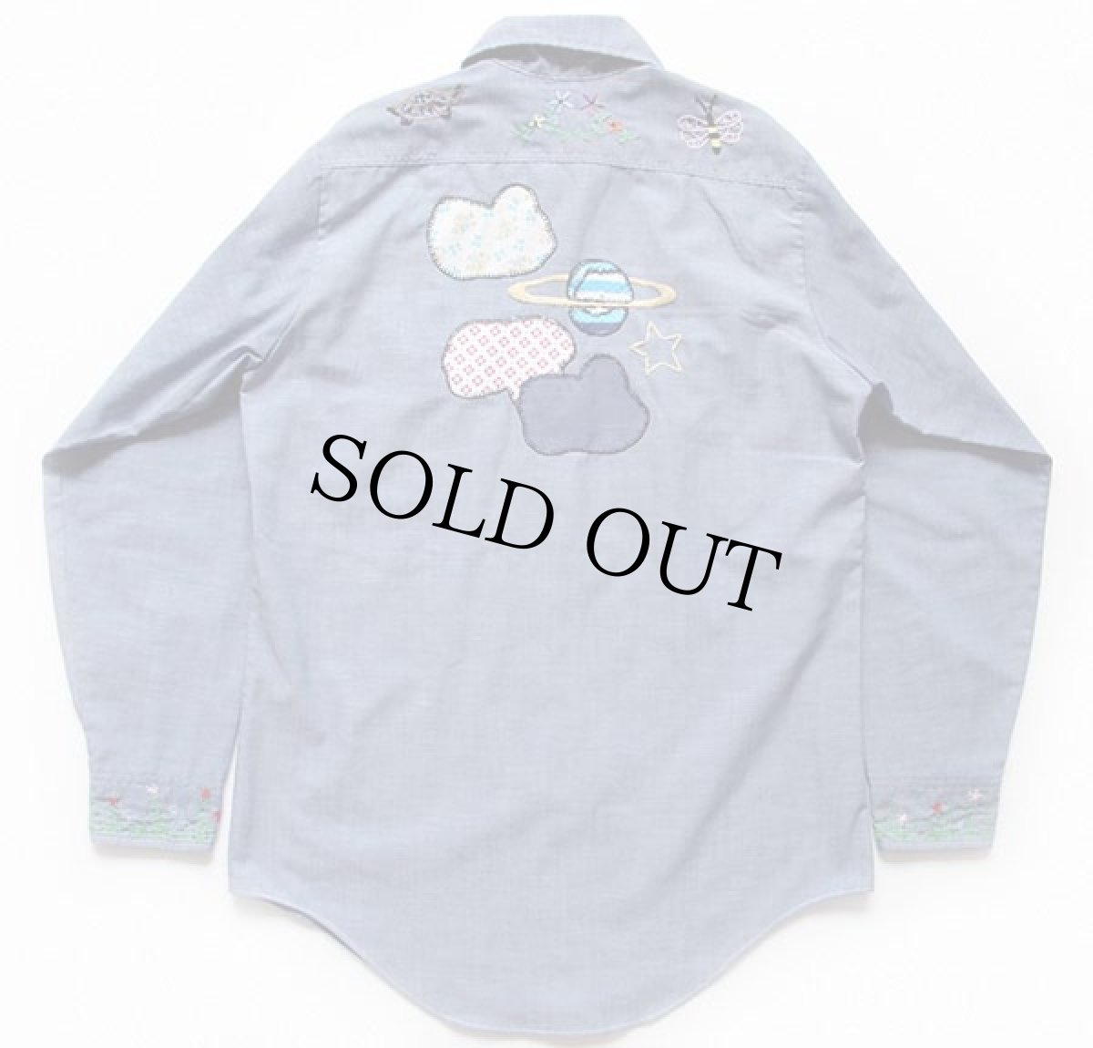 画像2: 70s JCPenney BIGMACビッグマック 刺繍入り シャンブレーシャツ (2)