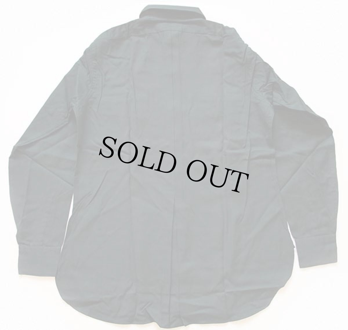 画像3: デッドストック★40s GAME AND LAKE マチ付き レーヨン×ウール ギャバジンシャツ 深緑 15 (3)