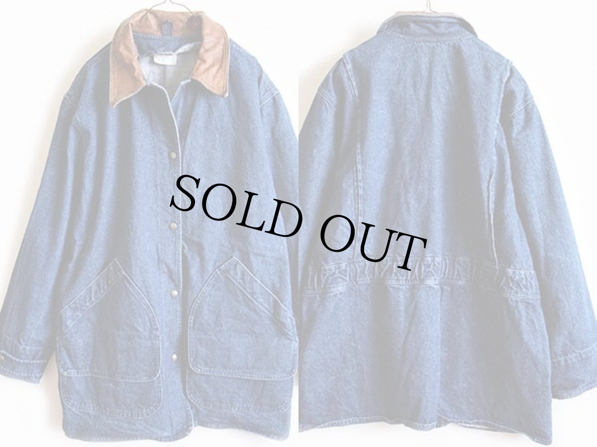 画像2: 80s USA製 Woolrichウールリッチ デニムコート W-L (2)