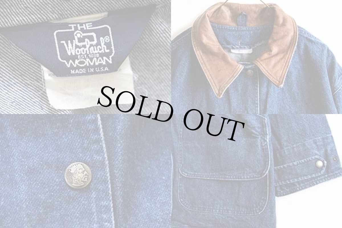 画像3: 80s USA製 Woolrichウールリッチ デニムコート W-L (3)